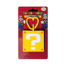 Load image into Gallery viewer, Officially Licensed Mario Question Block Luggage Tag with Write-On Address Label