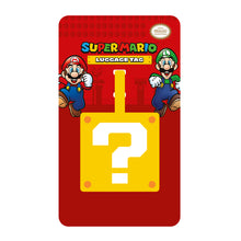 Load image into Gallery viewer, Officially Licensed Mario Question Block Luggage Tag with Write-On Address Label