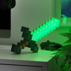 Official Licensed Minecraft Diamond Sword Light