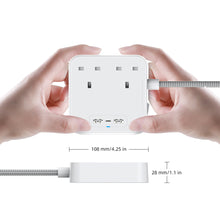 將圖片載入圖庫檢視器 Mobilesteri 迷你Type-C 多功能兩位插座拖板連三USB充電站,線長: 1.4米