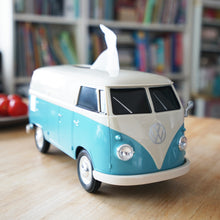 將圖片載入圖庫檢視器 【2021 New 2 Tones Limited Edition】Official licensed Classic Blue Two Tone VW T1 Bus Multi-functional Box,  1:16 scale