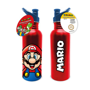 Super Mario Bros Red Plastic Water Bottle