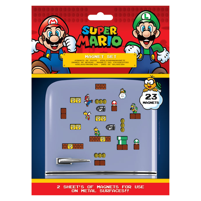 Pyramid UK Official Nintendo Super Mario Magnets Mushroom Kingdom Set