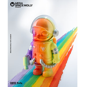 Pop Mart Molly 400% 彩虹隱藏版 確認版 - 只拆盒一次確認為隱藏版