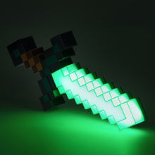 將圖片載入圖庫檢視器 官方授權Minecraft當個創世神鑽石劍3D造型燈
