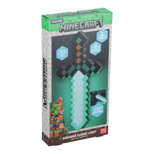 將圖片載入圖庫檢視器 官方授權Minecraft當個創世神鑽石劍3D造型燈

