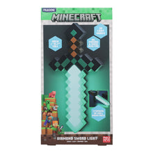 將圖片載入圖庫檢視器 官方授權Minecraft當個創世神鑽石劍3D造型燈
