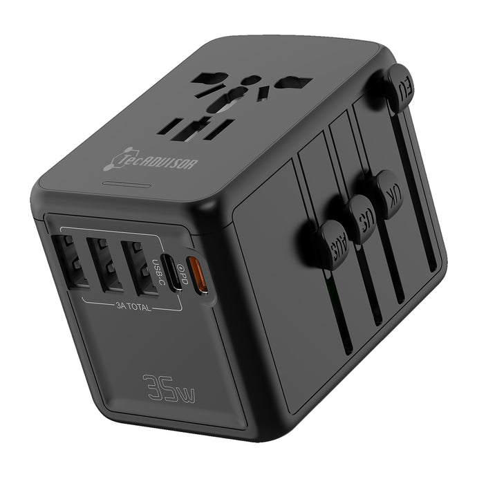 TecADVISOR 35W PD All-in-one Travel Adaptor