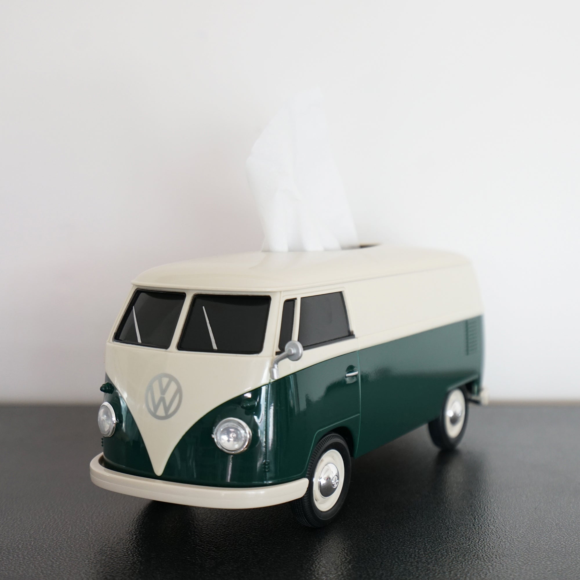 Official licensed VW T1 Bus Multi-functional Box, 1:16 scale, Cream and  Green 2 Tone