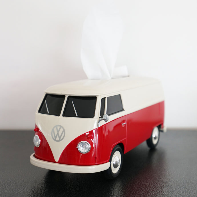 Official licensed Classic Red Two Tone VW T1 Bus Multi-functional Box,  1:16 scale