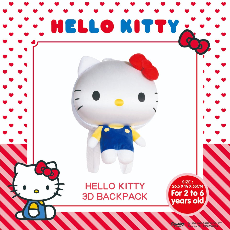 hello kitty 3d backpack Official Licensed Sanrio Hello Kitty 3D Kid's Backpack, Blue EVA edition